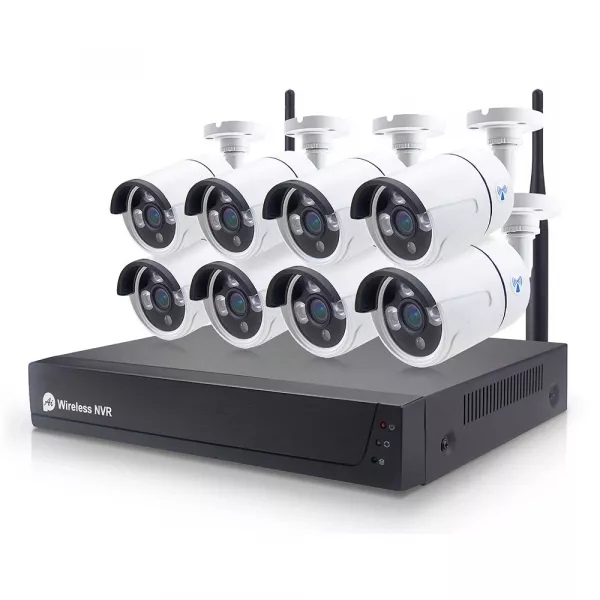 HD Video surveillance cameras set 8 pcs